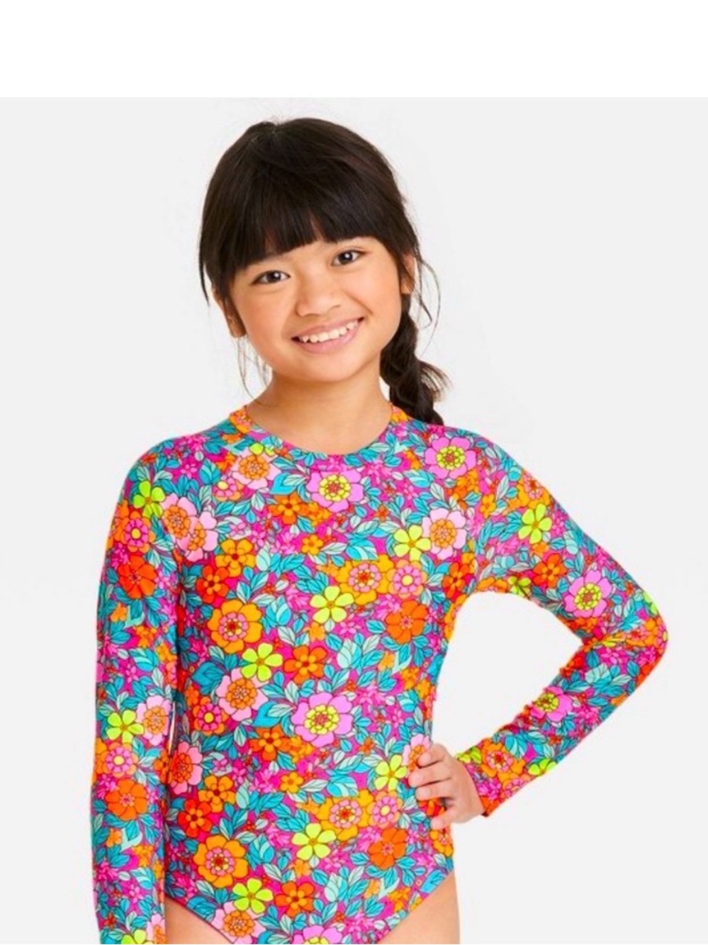 Girls Long sleeve Bathing Suit